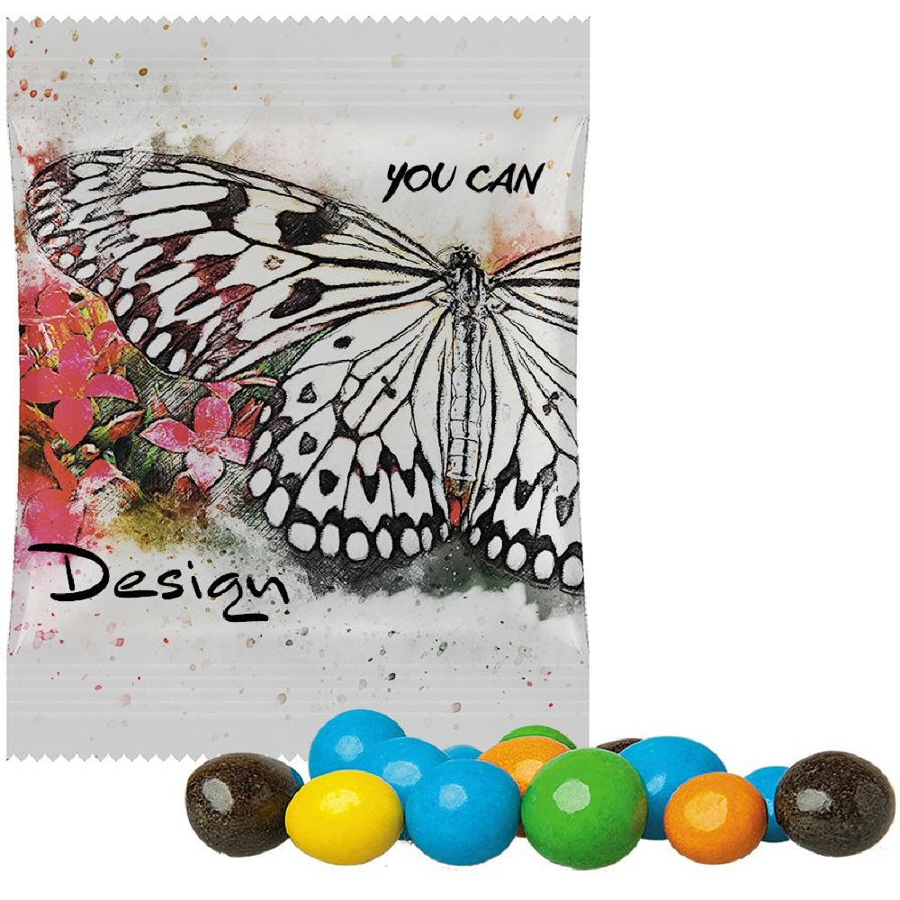 Bunte Schoko Erdnüsse, ca. 15g, Midi-Tüte