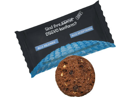 Cookie Schoko-Haselnuss, ca. 7g, Flowpack