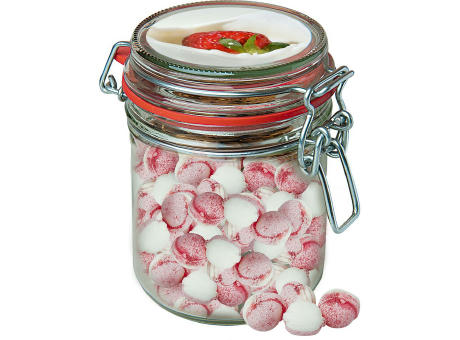 Erdbeer-Joghurt Bonbons, ca. 200g, Bonbonglas Maxi