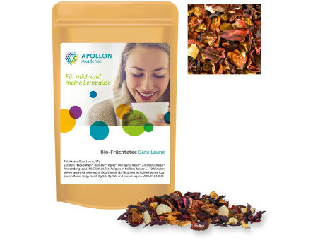 Früchtetee gute Laune, ca. 17g, Standbeutel Mini