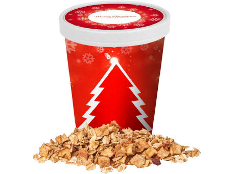 Crunchy Weihnachtsmüsli Apfel-Zimt, ca. 60g, Snackbecher Maxi