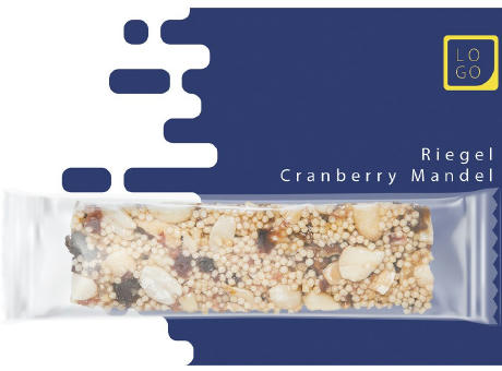 Knusperriegel Cranberry-Mandel, ca. 25g, Werbekarte