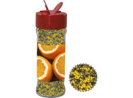 Gewürzmischung Orangen-Pfeffer, ca. 45g, Glas mit Streuaufsatz