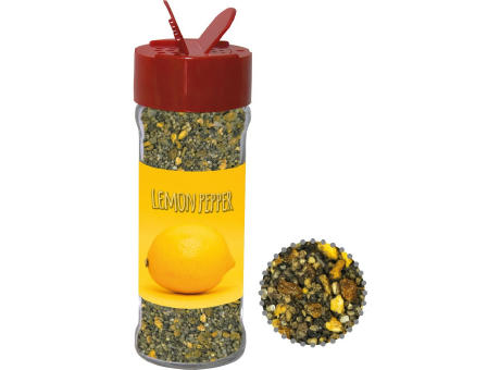 Gewürzmischung Zitronen-Pfeffer, ca. 50g, Glas mit Streuaufsatz