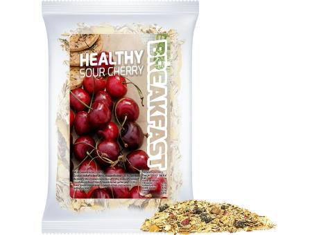 Müsli Sauerkirsche, ca. 50g, Express Maxi-Tüte mit Etikett