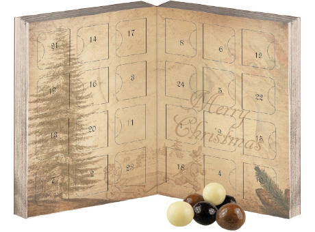 Knusperkugeln-Mix, ca. 50g, Adventskalender Mini Klappbar