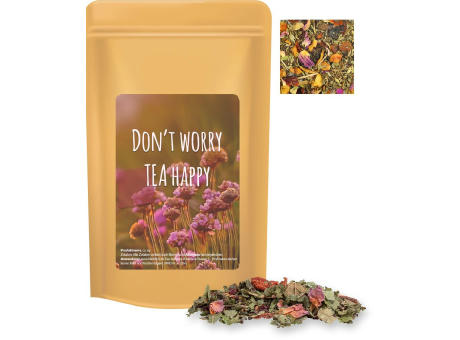 Kräutertee Glücksgefühle, ca. 40g, Standbeutel Midi