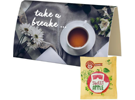 Beuteltee Sweet Apple, ca. 2,5g, Werbekarte A6 gefaltet