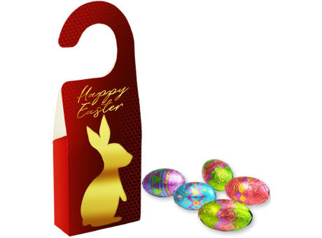 Schoko Ostereier, ca. 40g, Türhänger Box