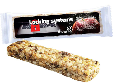 Müsliriegel Multikorn-Apfel, ca. 25g, Express Flowpack mit Etikett