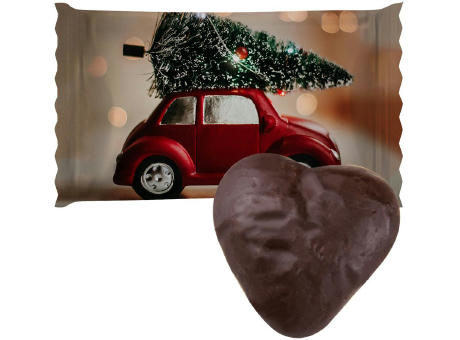 Lebkuchen Schokoherzen gefüllt, ca. 12g, Flowpack
