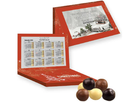 Knusperkugeln-Mix, ca. 50g, Express Adventskalender Mini mit Werbekarte