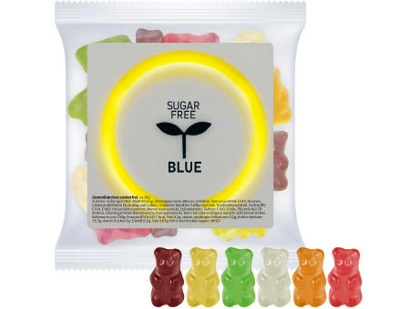 Gummibärchen zuckerfrei, ca. 30g, Express Maxi-Tüte mit Etikett