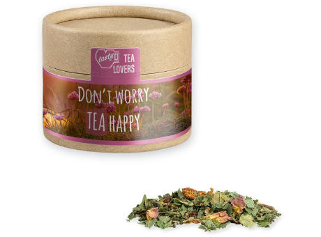 Kräutertee Glücksgefühle, ca. 17g, Kraftpapierdose Mini