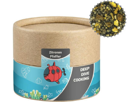 Gewürzmischung Zitronen-Pfeffer, ca. 40g, Kraftpapierdose Mini