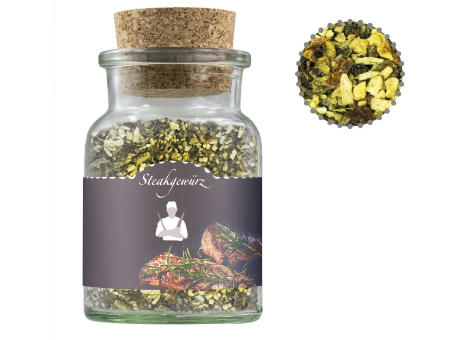 Gewürzmischung Steakgewürz, ca. 75g, Korkenglas