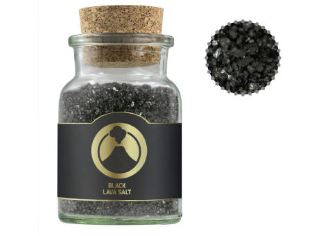 Gewürzmischung Black Lava Salz, ca. 135g, Korkenglas