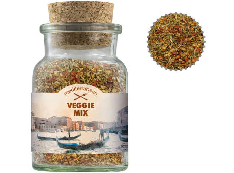 Gewürzmischung Mediterraner Veggie Mix, ca. 50g, Korkenglas