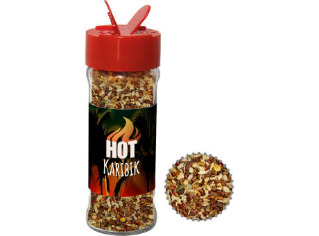 Gewürzmischung HOT Karibik Mix, ca. 35g, Glas mit Streuaufsatz