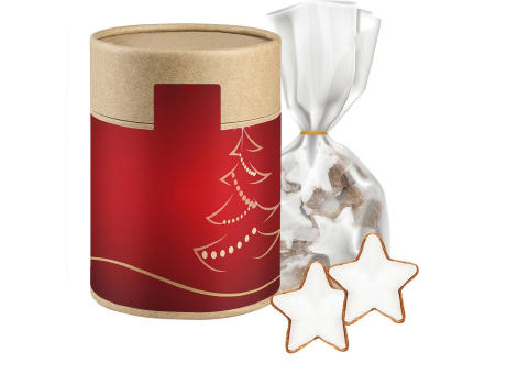 Zimtsterne, ca. 100g, Beutel in Kraftpapierdose Maxi