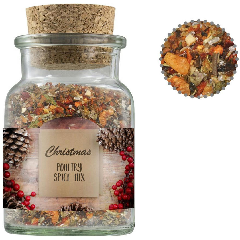 Weihnachts Gewürzmischung Geflügel, ca. 60g, Korkenglas