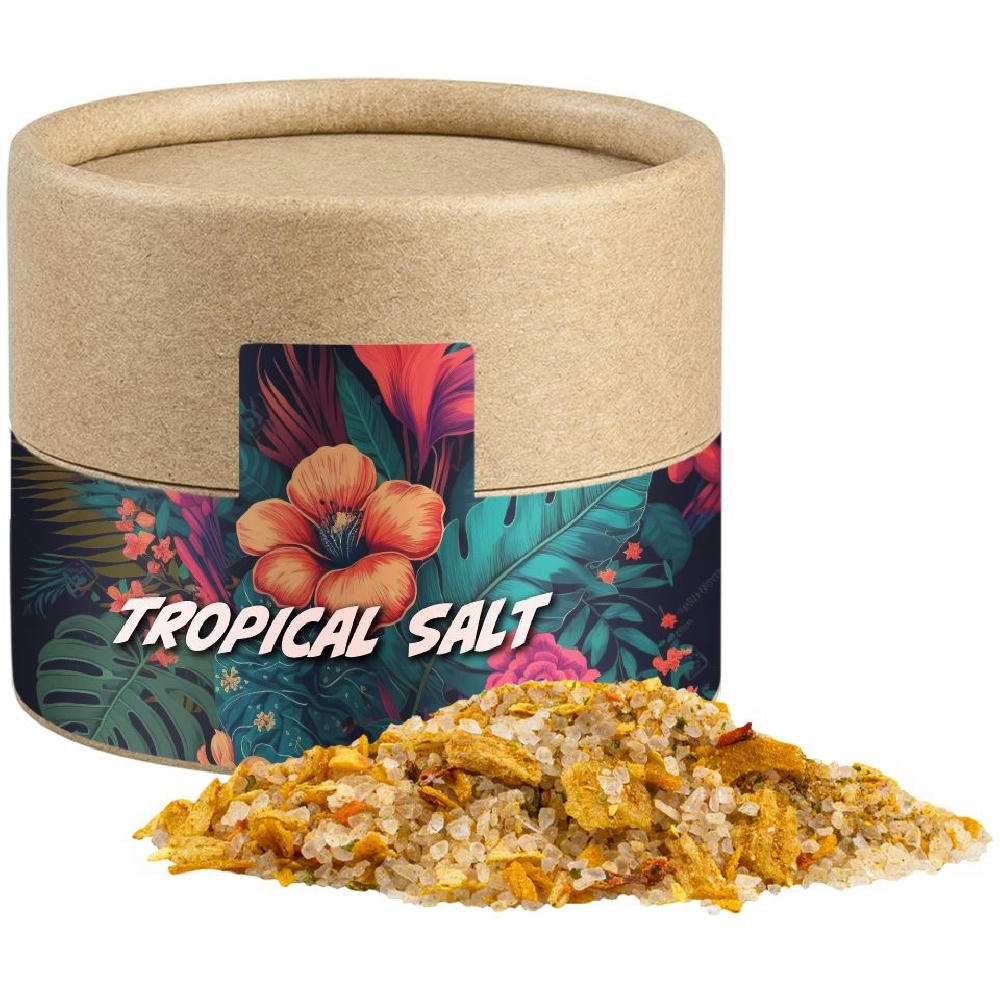 Tropiksalz, ca. 50g, Kraftpapierdose Mini