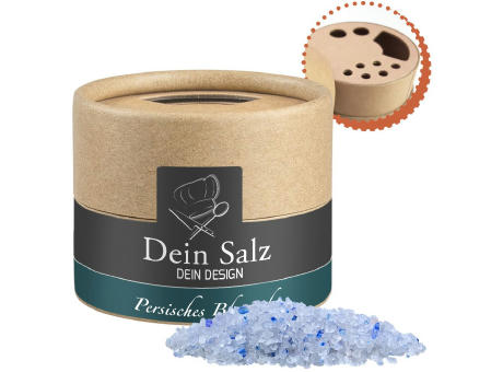 Persisches blaues Saphirsalz, ca. 55g, Kraftpapierstreuer Mini