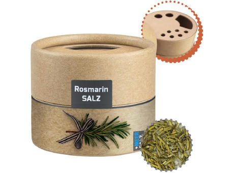 Gewürzmischung Rosmarin-Salz, ca. 52g, Kraftpapierstreuer Mini