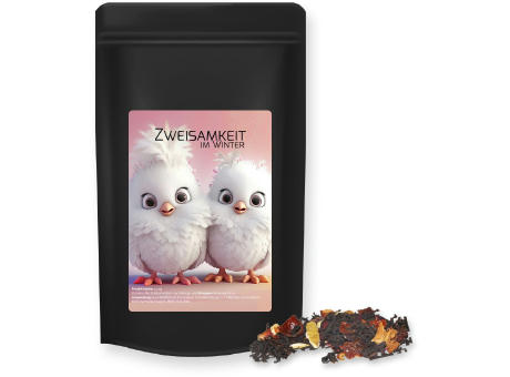 Weihnachts Schwarztee, ca. 55g, Standbeutel Midi schwarz