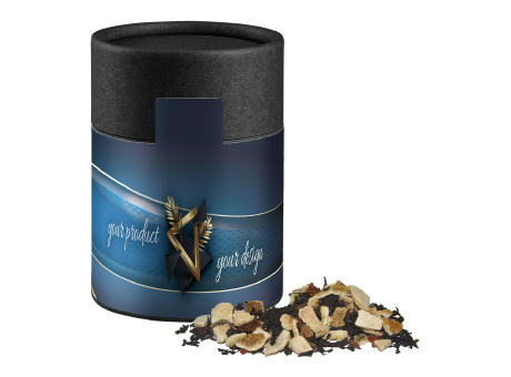 Wintertage Tee, ca. 50g, Kraftpapierdose Midi schwarz