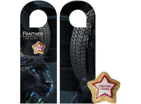 Lübecker Marzipansterne, ca. 12g, Türhänger