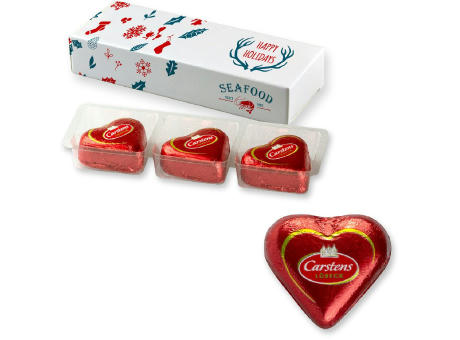 Lübecker Marzipanherzen, ca. 36g, Faltschachtel