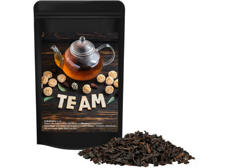 Schwarztee, ca. 12g, Standbeutel Mini schwarz