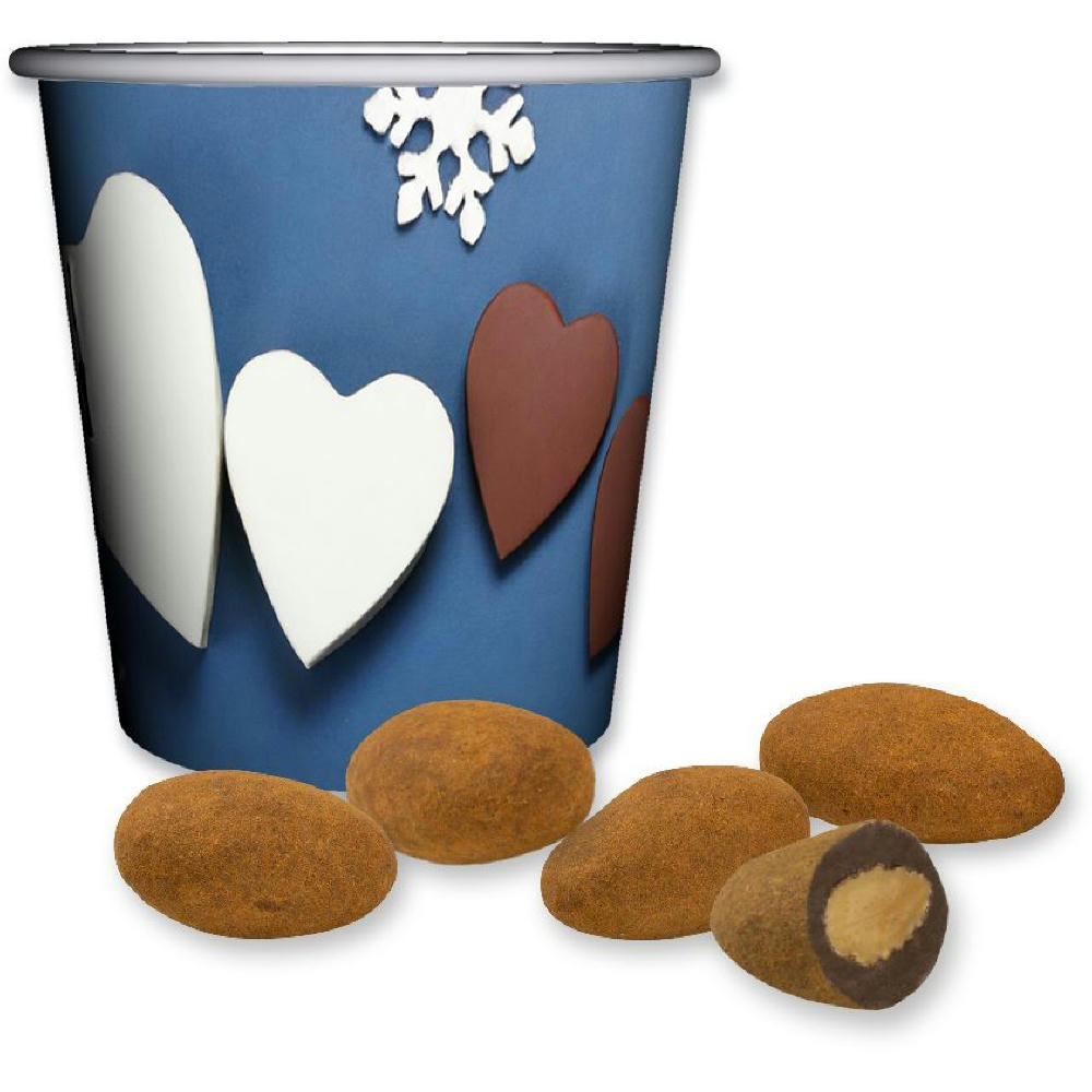 Schokomandeln mit Zimt, ca. 40g, Snackbecher Mini