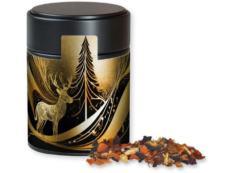 Kaminfeuer Tee, ca. 60g, Metalldose Midi schwarz