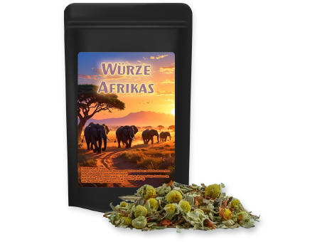 Rotbuschtee Entspannungszeit, ca. 20g, Standbeutel Mini schwarz