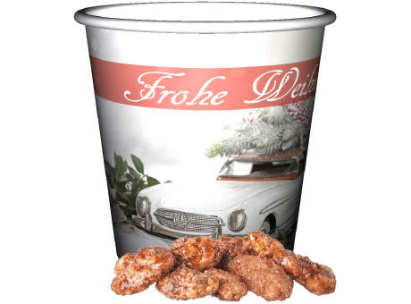 Feuergebrannte Mandeln (vegan), ca. 40g, Snackbecher Mini