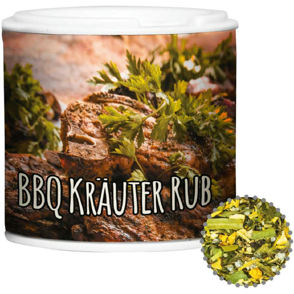 Gewürzmischung BBQ Kräuter Rub, ca. 20g, Gewürzpappstreuer