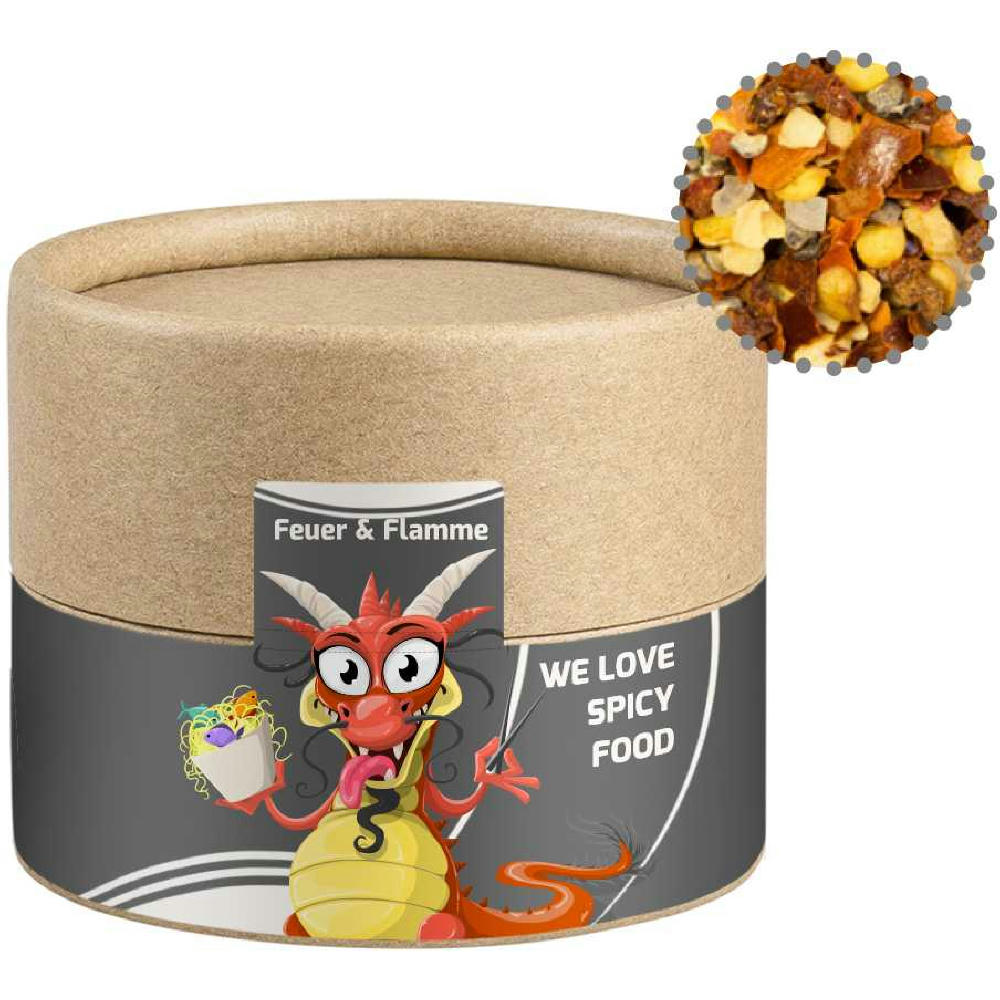 Gewürzmischung Feuer und Flamme, ca. 40g, Kraftpapierdose Mini