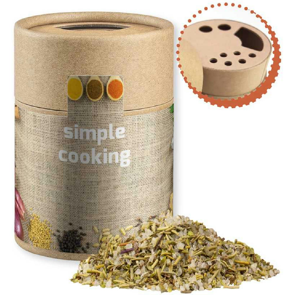 Gewürzmischung Kräutersalz, ca. 80g, Kraftpapierstreuer Midi
