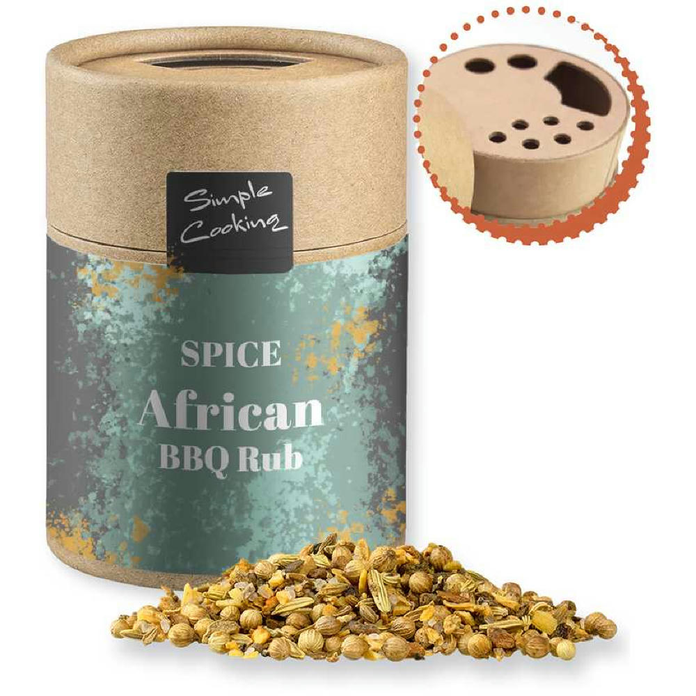 Gewürzmischung African BBQ, ca. 75g, Kraftpapierstreuer Midi