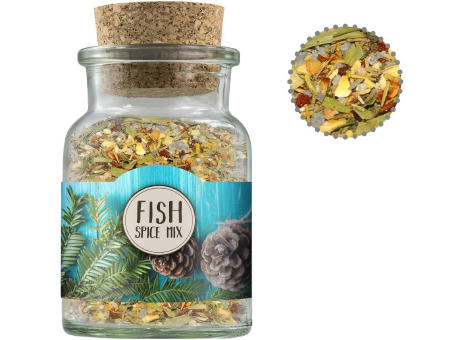 Weihnachts Gewürzmischung Fisch, ca. 60g, Korkenglas