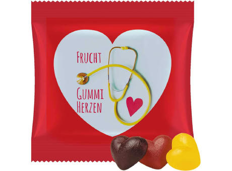 Fruchtgummi-Herzen (vegan), ca. 20g, Maxi-Tüte