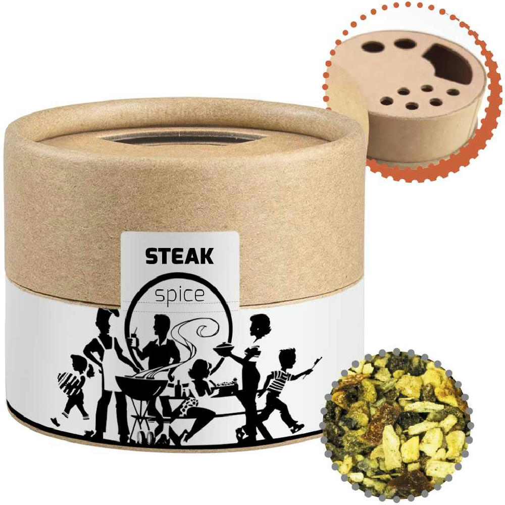 Gewürzmischung Steakgewürz, ca. 40g, Kraftpapierstreuer Mini
