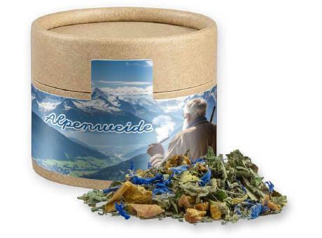 Kräutertee Harmonie, ca. 15g, Kraftpapierdose Mini