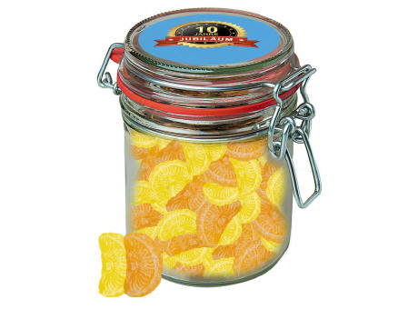 Zitrone und Orangen Bonbons, ca. 200g, Bonbonglas Maxi