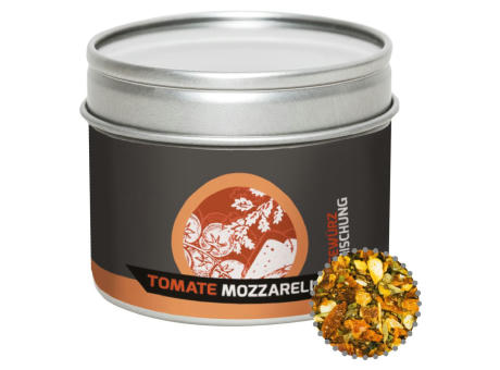 Gewürzmischung Tomate-Mozzarella, ca. 40g, Metalldose mit Sichtfenster