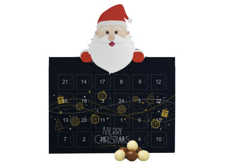 Knusperkugeln-Mix, ca. 50g, Adventskalender Mini Weihnachtsmann