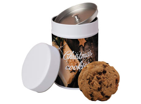 Cookie Schoko-Cashew, ca. 125g, Metalldose Maxi
