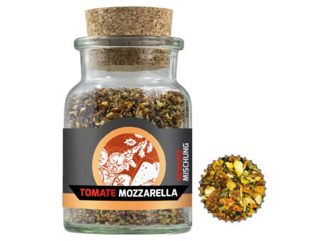 Gewürzmischung Tomate-Mozzarella, ca. 50g, Korkenglas